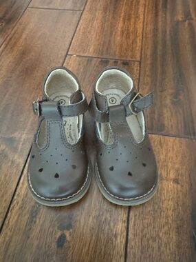 FootMates Brown T-Strap Toddler Shoes